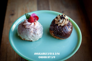 Valentine's Day Cream Puffs for Two AVAILABLE ONLY 2/13 & 2/14