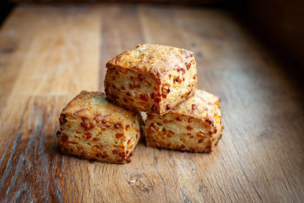 Cheddar Cornmeal Jalapeno Scone