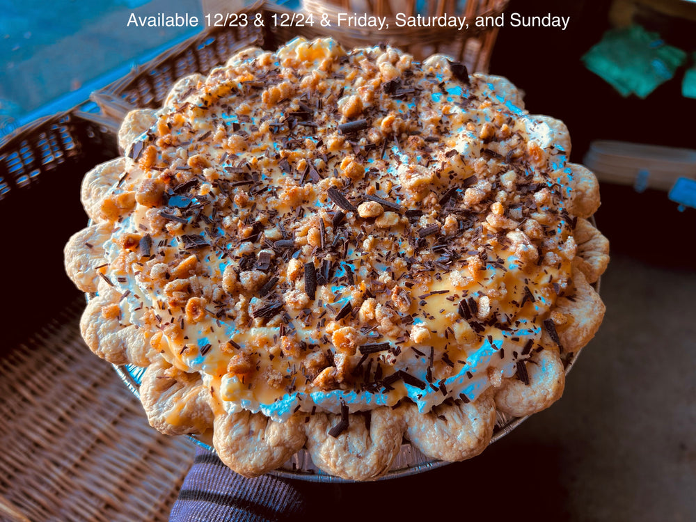 Large Hazelnut Caramel Crunch Cream Pie 12/23 & 12/24 & Fri-Sunday ONLY