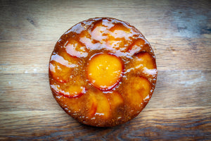 Nectarine Cornmeal Upside Down Cake