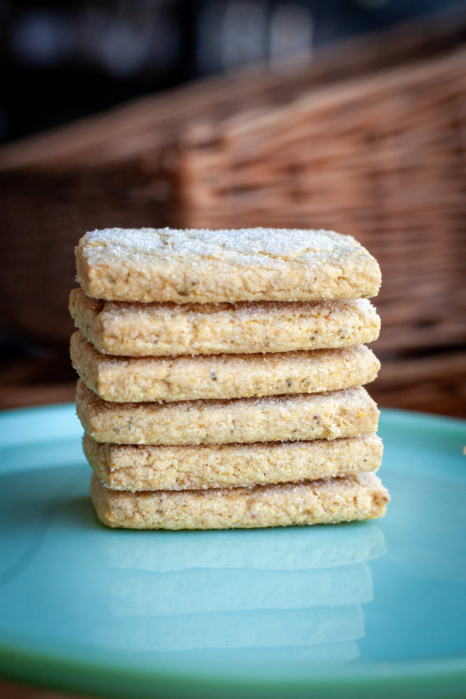 
                
                    Load image into Gallery viewer, Cornmeal Citrus Fennel Shortbread Cookies, Bag
                
            