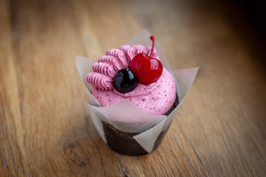 Chocolate Cherry Espresso Cupcake AVAILABLE 2/13 and 2/14 ONLY