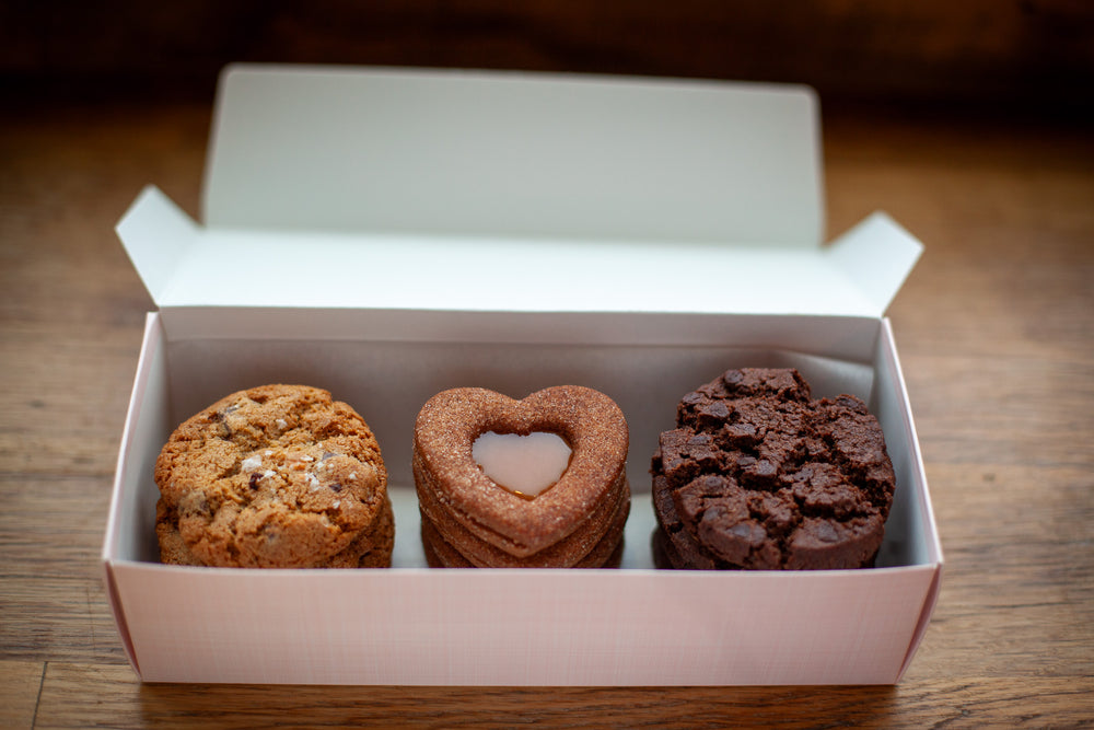 
                
                    Load image into Gallery viewer, Valentine&amp;#39;s Day Cookie Box AVAILABLE ONLY Tuesday 2/13 &amp;amp; Wednesday 2/14
                
            