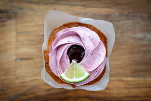 Blackberry Lime Cupcakes Available Fridays- Sunday Last Day 8/25