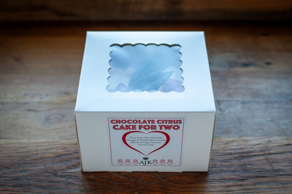 Valentine's Day Chocolate Chocolate Citrus Cake for Two AVAILABLE ONLY 2/13 & 2/14