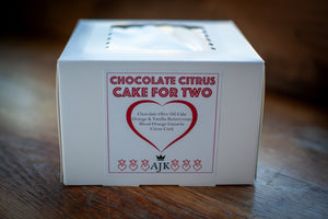 Valentine's Day Chocolate Chocolate Citrus Cake for Two AVAILABLE ONLY 2/13 & 2/14