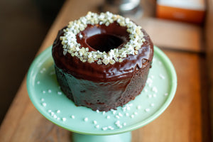 Chocolate Glazed Gingerbread Cake