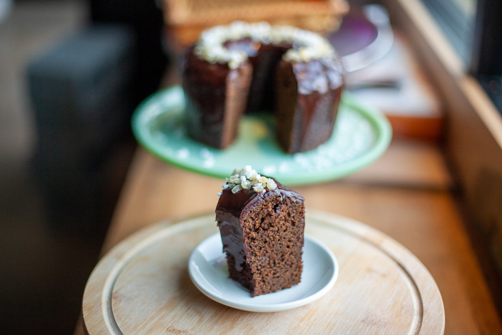 Chocolate Glazed Gingerbread Cake