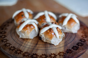 Hot Cross Buns 6-Pack. Available Starting 3/13-3/31